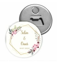 Kişiye Özel Açacaklı Düğün Magnet - Nişan Magnet - Söz Magnet