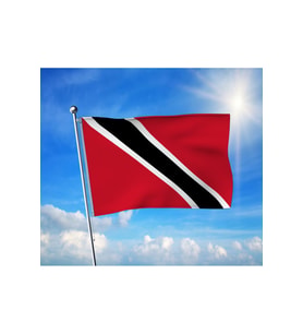 Trinidad ve Tobago Bayrağı Premium Raşel Kumaş 100x150 cm