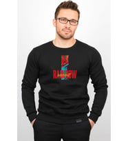 Üç Iplik Şardonlu Baskılı Kapüşonlu Sweatshirt M1 Edw213 (Siyah)