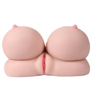 LilituShop 3 İşlevli 3D Realistik Suni Oral Vajina Göğüs