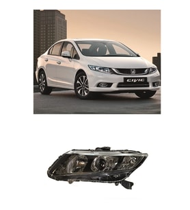 Honda Civic Fb7 Sol Far Lambası XENONLU MOTORLU 2012-2015