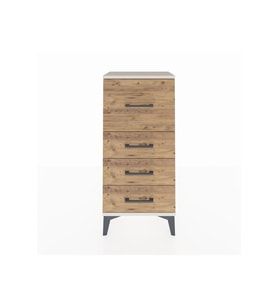 Arges Komodin 4 Çekmeceli 44x30x96 Aytaşı-Çam