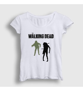 Presmono Kadın Beyaz Zombies V2 The Walking Dead T-Shirt 221369tt