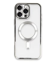 Newface Apple iPhone 16 Pro Kılıf Kross Magneticsafe Kapak - Gümüş