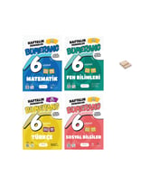 6. Sınıf Bumerang Matematik Fen Türkçe ve Sosyal 32 Haftalık Denemeleri 4lü Set + Telefon Standı