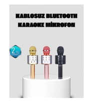 Mey İthalat® Taşınabilir Karaoke Mikrofon – Bluetooth, USB ve AUX Girişli
