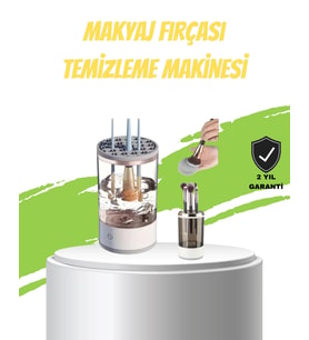 Otomatik Makyaj Fırçası Temizleyici Sonik Teknoloji USB Şarjlı