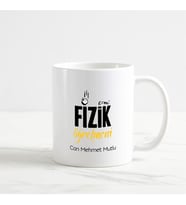 Fizik Öğretmeni Kupa Bardak (1. Tasarım) (Beyaz)