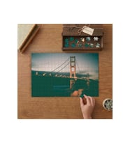 Golden Gate Köprüsü Kaliforniya Tasarımı 240 parça Ahşap Puzzle Ahşap Kutuda MP00035