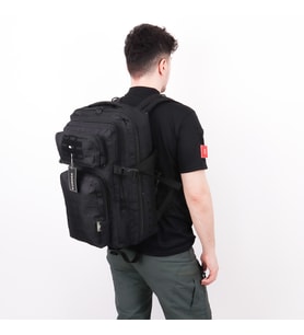 45 Lt Siyah Lazer Kesim Outdoor Çanta