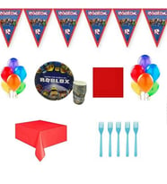 Roblox Parti malzemeleri Doğum Günü Süsleri 8 Kişilik -