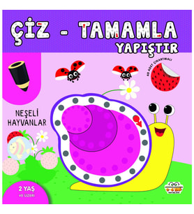 Çiz-Tamamla-Yapıştır / Neşeli Hayvanlar