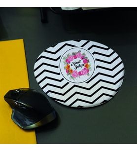 Çiçek Tasarımlı Bileklik Destekli Mouse Pad