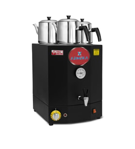 Armeka Sanayi Tipi Çaymatik Lüx Black Çay Makinesi 45 Litre Çay Kazanı Üç Demlikli