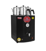 Armeka Sanayi Tipi Çaymatik Lüx Black Çay Makinesi 45 Litre Çay Kazanı Üç Demlikli