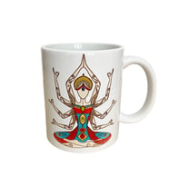 Meditasyon yoga çakra temalı,Dijital baskı.Hediyelik porselen kupa bardak.