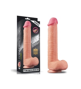 31 CM Yumuşak Dokulu Çift Katmanlı Realistik Penis - Dual Layered Platinum Silicone Cock