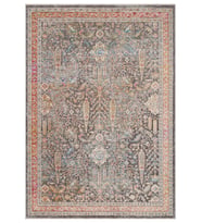 Eko Halı Sofia SOF 01 Multy Uşak Motifli Renkli Makine Halısı (Çok Renkli)