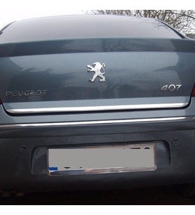 Peugeot 407 Formlu Krom Bagaj Alt Çıta 2005 Üzeri Paslanmaz Çelik