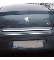 Peugeot 407 Formlu Krom Bagaj Alt Çıta 2005 Üzeri Paslanmaz Çelik