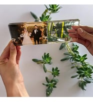 Kendin Tasarla Fotoğraflı Spotify Şarkı Barkodlu Masaüstü Fotoğraf Çerçevesi Ödül