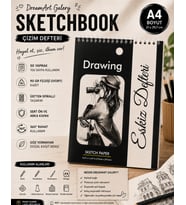 DreamArt Galery A4 Sketchbook Eskiz Defteri Çizim Defteri