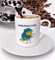 BK Gift Umrumda Değil Tasarımlı Türk Kahvesi Fincanı - Model 1