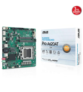 ASUS PRO A620AT- CSM DDR5 HDMI-DP PCIE 4.0 AM5 mATX Kurumsal Anakart