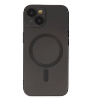 Newface Apple iPhone 14 Plus Kılıf Moshi Lens Magneticsafe Silikon - Siyah