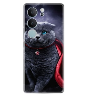 Vivo V29 Kılıf Silikon Desen Özel Seri Super Cat 1666