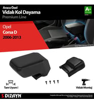 Opel Corsa Uyumlu D Kol Dayama Kolçak ABS Vidalı Siyah 2006-2013 A+Kalite Parça
