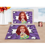 BK Gift Kişiye Özel Kız Çocuk Karikatürlü 1000 Parça Profesyonel Puzzle-12