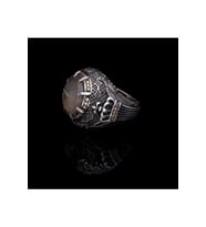 Gümüş Yüzük - Kral Tacı (KİNG CROWN) Figürlü 925 Ayar Gümüş Sevgiliye Eşe Babaya Hediye Yüzük