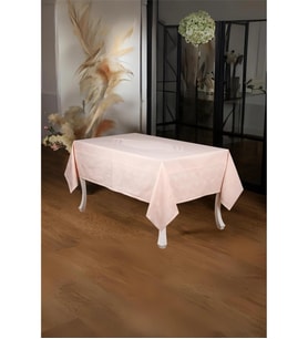Aslı Lüx Jakar Polycotton Kumaş Pudra Masa Örtüsü 160x320 Cm - 1053 (Standart)
