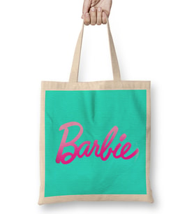 Barbie Logo 03 Bez Çanta Uzun Saplı