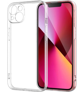 Vendas iPhone 14 Plus Uyumlu (14 Plus) Kamera Korumalı Soft Şeffaf Silikon Kılıf (Renksiz)
