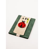 Defter Üstü Kalemlik A5 Lastikli Kalem Tutucu Kumaş Organizer