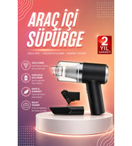 Araç İçi Süpürge Kablosuz Şarjlı Elektrikli Süpürge Elde Taşınabilir