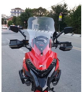 MOTOCAM RKN 530 ADV Ön Cam 2021-2026 Model 55cm Şeffaf Renkli 4mm