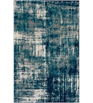 Eliana Home Baskılı, Yıkanabilir Kaymaz Taban Salon Halısı LNA1160 100x150 cm (Mavi)