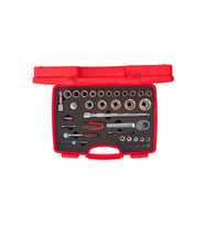 İzeltaş 1113 Altı Köşe Lokma Takımı 1/4 - 1/2'' 35 Parça (Gümüş)