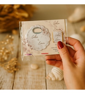Nişan Nikah Düğün Hatırası Çikolatalı Açacak Magnet