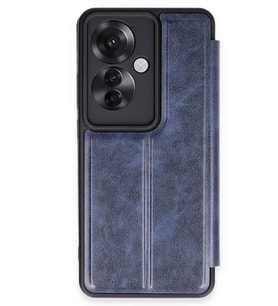 Newface Oppo Reno 11F Kılıf Flip Cover - Lacivert