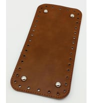 Angel Çanta Aksesuar Suni Deri Taba Renk 25X12 cm Dikdörtgen Çanta Tabanı (Gümüş Aparatlı)