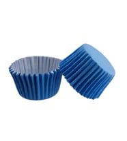 Cupcake Kalıbı Pet Kapsül  Kek Kalıbı 48X34 MM (100 Adet)  Mavi