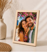 Kişiye Özel Büyük Boy Fotoğraflı Ahşap Çerçeve Arkadaşa, Sevgiliye ve Kadına Anlamlı Hediye
