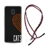 Xiaomi Redmi 8A 8 Pro 9C 9T 10C 11T Pro Kılıf Boyun Asklı Rasta Silikon Cats 1792
