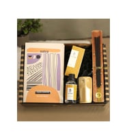 Kişiye Özel Desenli Defter&Freshleaf Kolonya&Dekoratif Baykuş Obje&Tütsü Tabağı & Tütsü Hediye Seti