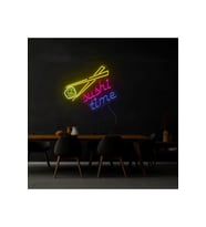 sushi time Yazılı ve Şekilli Neon Tabela