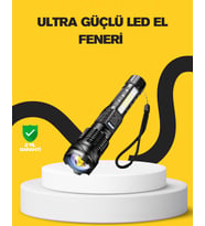 Güçlü LED El Feneri Şarj Edilebilir Çok Modlu